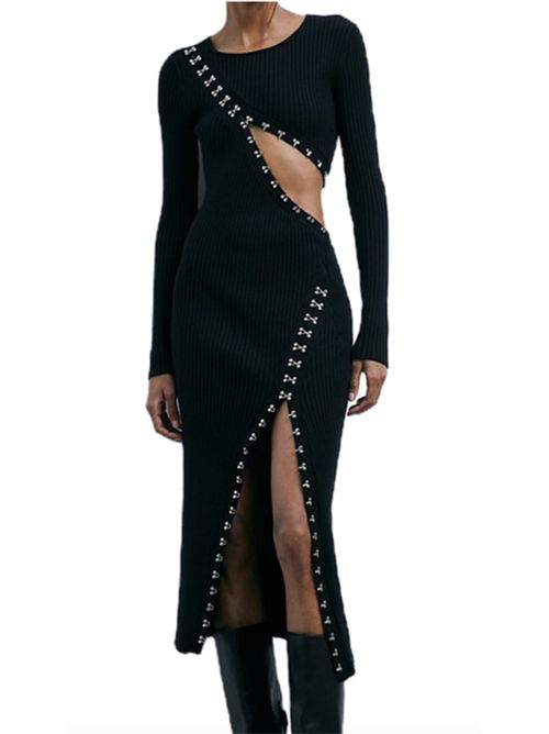 Abito midi glam rock in maglia Patrizia Pepe PATRIZIA PEPE | 2A2960-K291K103
